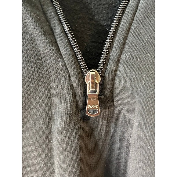 Michael Kors Men's 1/4 Zip Pullover, Sweatshirt, Black, Size small - Picture 4 of 10